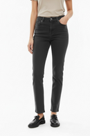 Pantalón mezclilla negra con bolsillos al frente-2