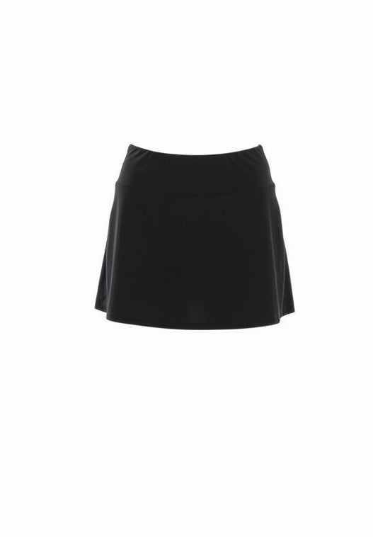 Falda negra deportiva con short interno