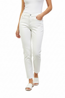 Pantalón blanco vaquero, slim con bolsillos-2