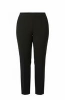 Pantalón negro de vestir talla grande, con cierre lateral y bolsillos-1