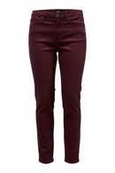 Pantalón casual guindo, con botón y bolsillos-1