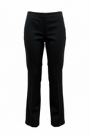 Pantalón negro de vestir, cremayera frontal sin botón-1