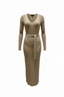 Vestido largo entallado-1