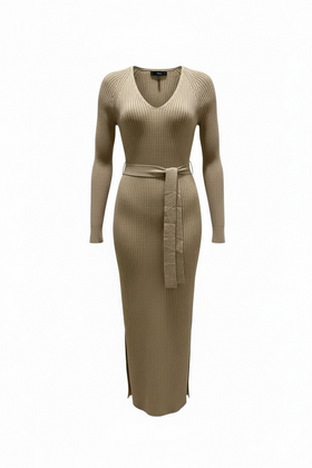 Vestido largo entallado