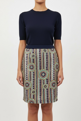 Falda con lentejuela colores - 0