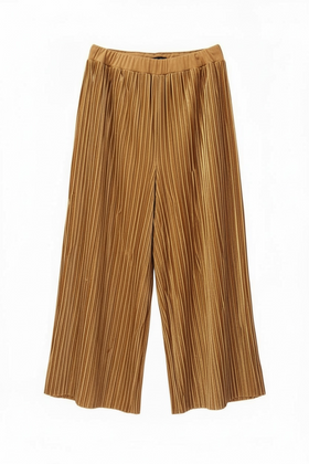 Pantalón suelto color cobrizo media pierna