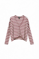 Suéter oversize rayado guindo-1