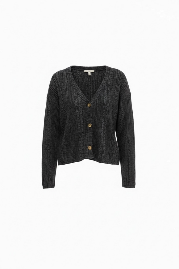 Suéter Oxford oversize de botón al frente.