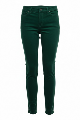 Pantalones verdes de vestir, tipo pana