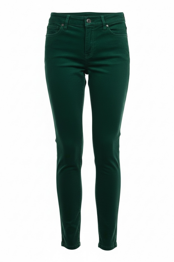 Pantalones verdes de vestir, tipo pana