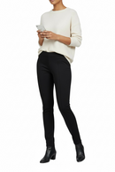 Leggins negros de vestir con detalle de resorte a los costados-2