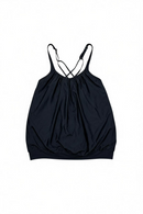 Blusa traje de baño, holgada con ajuste en cintura y tirante regulable cruzado por detrás-1