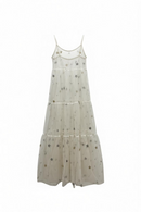 Vestido de malla transparente de estrellas y flores de lentejuela.-1