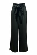 Pantalón de vestir verde olivo cenizo, con presillas y cinto con anudado-1